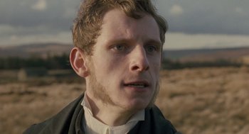 Movie still from “Jane Eyre” (2011), directed by Cary Joji Fukunaga – A person with a beard; Close Up shot, Low angle