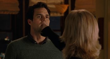 Movie still from “Just Like Heaven” (2005), directed by Mark Waters – A man and a woman looking at one another; Close Up shot, Over the shoulder angle