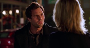 Movie still from “Just Like Heaven” (2005), directed by Mark Waters – A man and a woman talking to each other; Close Up shot, Over the shoulder angle