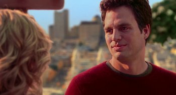 Movie still from “Just Like Heaven” (2005), directed by Mark Waters – A man and a woman looking at one another; Close Up shot, Over the shoulder angle