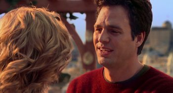 Movie still from “Just Like Heaven” (2005), directed by Mark Waters – A man and a woman talking to each other; Close Up shot, Over the shoulder angle
