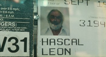 Movie still from “Kids” (1995), directed by Larry Clark – A person's id on a wall; Extreme Close Up shot, Low angle