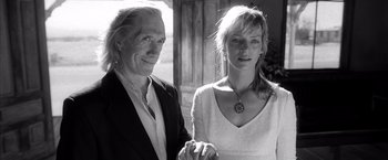 Movie still from “Kill Bill: Vol. 2” (2004), directed by Quentin Tarantino – Close Up shot, Low angle