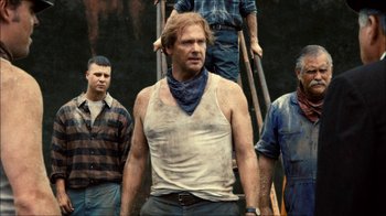 Movie still from “Kill the Irishman” (2011), directed by Jonathan Hensleigh – A group of men standing next to each other; Medium shot, Low angle