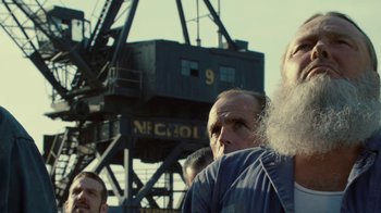 Movie still from “Kill the Irishman” (2011), directed by Jonathan Hensleigh – A group of men standing next to each other; Close Up shot, Low angle