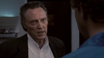 Movie still from “Kill the Irishman” (2011), directed by Jonathan Hensleigh – An older man is talking to a younger man; Close Up shot, Over the shoulder angle