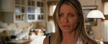 Movie still from “Knight and Day” (2010), directed by James Mangold – A person with blue eyes; Close Up shot, Over the shoulder angle