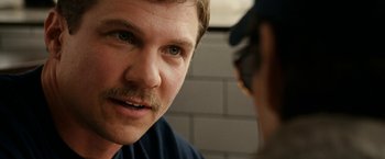 Movie still from “Knight and Day” (2010), directed by James Mangold – A person talking to another person; Close Up shot, Over the shoulder angle