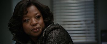 Movie still from “Knight and Day” (2010), directed by James Mangold – A person wearing a jacket; Close Up shot, Over the shoulder angle