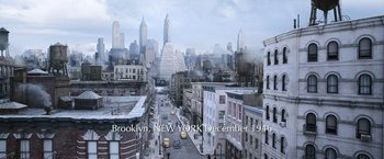 Movie still from “Kon-Tiki” (2012), directed by Espen Sandberg – A view of a street with buildings in the background; Extreme Wide shot, High angle