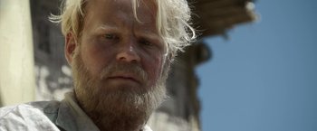 Movie still from “Kon-Tiki” (2012), directed by Espen Sandberg – A person with a beard; Close Up shot, Low angle