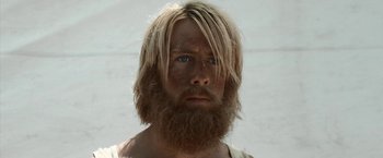Movie still from “Kon-Tiki” (2012), directed by Espen Sandberg – A person with a long beard; Close Up shot, Low angle
