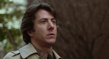 Movie still from “Kramer vs. Kramer” (1979), directed by Robert Benton – A person wearing a jacket; Close Up shot, Low angle