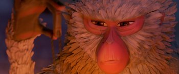 Movie still from “Kubo and the Two Strings” (2016), directed by Travis Knight – The face of an animal; Extreme Close Up shot, Low angle