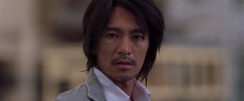 A person with long black hair