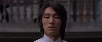 A person with long black hair