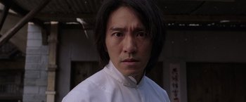 A person with long black hair
