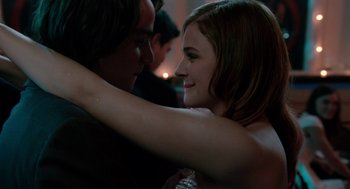 Movie still from “Laggies” (2014), directed by Lynn Shelton – A man and a woman holding each other in a room; Close Up shot, Low angle
