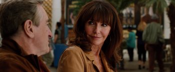 Movie still from “Last Vegas” (2013), directed by Jon Turteltaub – A person with long hair; Close Up shot, Over the shoulder angle