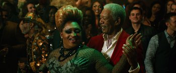 Movie still from “Last Vegas” (2013), directed by Jon Turteltaub – A man and a woman are dancing in a club; Medium shot, Low angle