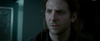 Movie still from “Limitless” (2011), directed by Neil Burger – A person with long hair; Close Up shot, Over the shoulder angle