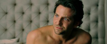 Movie still from “Limitless” (2011), directed by Neil Burger – A person with blue eyes; Close Up shot, Over the shoulder angle