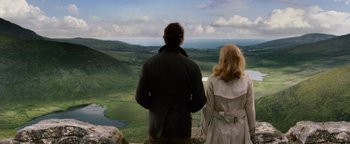 Movie still from “Leap Year” (2010), directed by Anand Tucker – Wide shot, Over the shoulder angle
