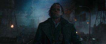 Movie still from “Maze Runner: The Death Cure” (2018), directed by Wes Ball – A person wearing a jacket; Close Up shot, Low angle