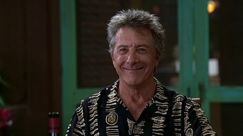 Movie still from “Meet the Fockers” (2004), directed by Jay Roach – A person wearing a shirt; Close Up shot, Over the shoulder angle