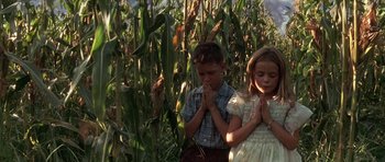 Movie still from “Forrest Gump” (1994), directed by Robert Zemeckis – Medium shot, High angle