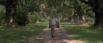 Movie still from “Forrest Gump” (1994), directed by Robert Zemeckis – Wide shot, Low angle