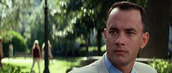 Movie still from “Forrest Gump” (1994), directed by Robert Zemeckis – Close Up shot, Over the shoulder angle