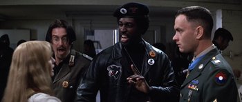 Movie still from “Forrest Gump” (1994), directed by Robert Zemeckis – Close Up shot, Over the shoulder angle