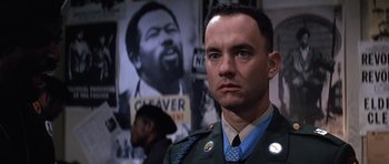 Movie still from “Forrest Gump” (1994), directed by Robert Zemeckis – Close Up shot, Low angle