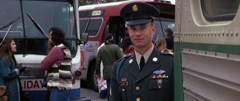 Movie still from “Forrest Gump” (1994), directed by Robert Zemeckis – Medium shot, Low angle
