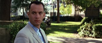 Movie still from “Forrest Gump” (1994), directed by Robert Zemeckis – Close Up shot, Over the shoulder angle