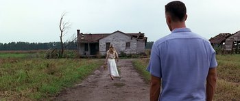Movie still from “Forrest Gump” (1994), directed by Robert Zemeckis – Wide shot, Low angle