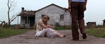 Movie still from “Forrest Gump” (1994), directed by Robert Zemeckis – Wide shot, Low angle