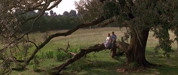 Movie still from “Forrest Gump” (1994), directed by Robert Zemeckis – Wide shot, Low angle