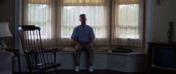 Movie still from “Forrest Gump” (1994), directed by Robert Zemeckis – Wide shot, Low angle