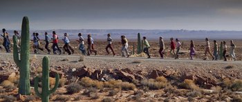 Movie still from “Forrest Gump” (1994), directed by Robert Zemeckis – Extreme Wide shot, High angle
