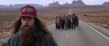 Movie still from “Forrest Gump” (1994), directed by Robert Zemeckis – Close Up shot, Over the shoulder angle