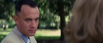 Movie still from “Forrest Gump” (1994), directed by Robert Zemeckis – Close Up shot, Over the shoulder angle