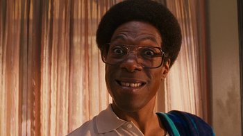 Movie still from “Norbit” (2007), directed by Brian Robbins – An older man with a surprised look on his face; Close Up shot, Low angle