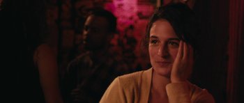 Movie still from “Obvious Child” (2014), directed by Gillian Robespierre – A woman is sitting in front of a man; Close Up shot, Over the shoulder angle