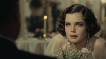Movie still from “Once Upon a Time in America” (1984), directed by Sergio Leone – A beautiful woman sitting in front of a mirror; Close Up shot, Over the shoulder angle