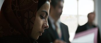 Movie still from “Once Upon a Time in Anatolia” (2011), directed by Nuri Bilge Ceylan – A person wearing a headscarf; Close Up shot, Low angle