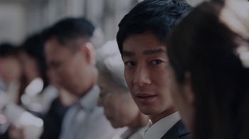 Movie still from “Our Little Sister” (2015), directed by Kore-eda Hirokazu – A group of people standing next to each other in a room; Close Up shot, Over the shoulder angle