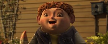 Movie still from “ParaNorman” (2012), directed by Sam Fell – A character's face in a cartoon; Close Up shot, Low angle