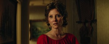 Movie still from “My Friend Dahmer” (2017), directed by Marc Meyers – A person wearing a red shirt; Close Up shot, Over the shoulder angle